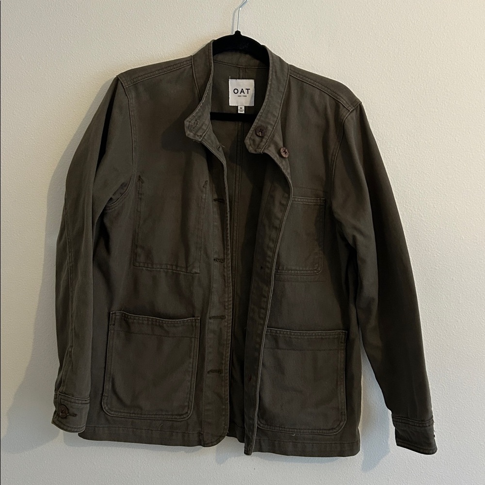 OAT New York Olive Green Barn Jacket Coat M Medium
